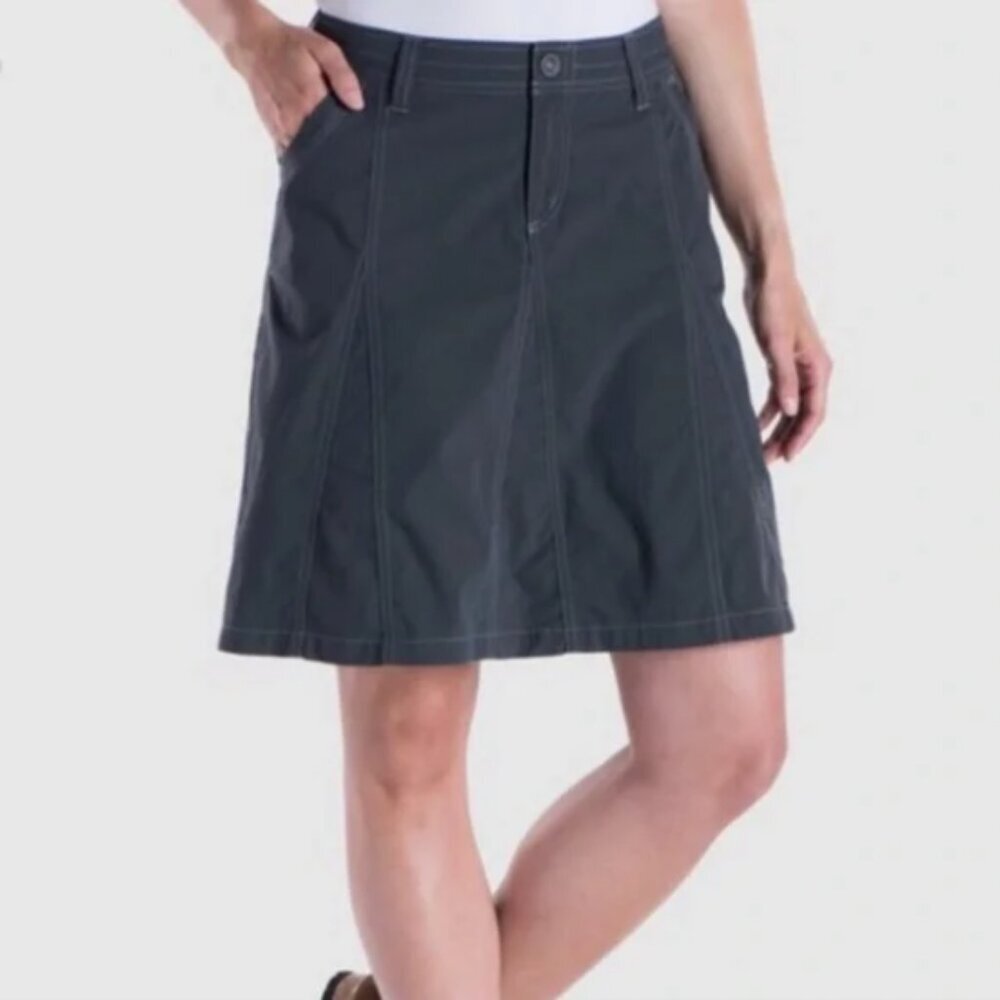 Kuhl Vala Hiking Skirt in Carbon Gray/Grey Size 2